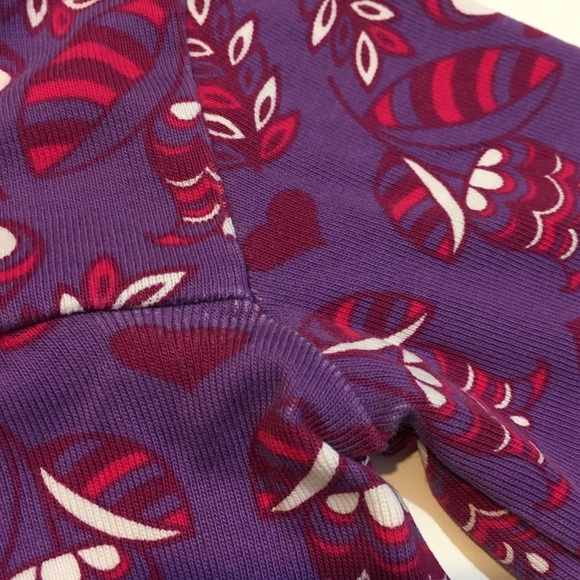 SOLD-Hanna Andersson Top LS Purple Floral 90 cm 3T - Picture 7 of 9